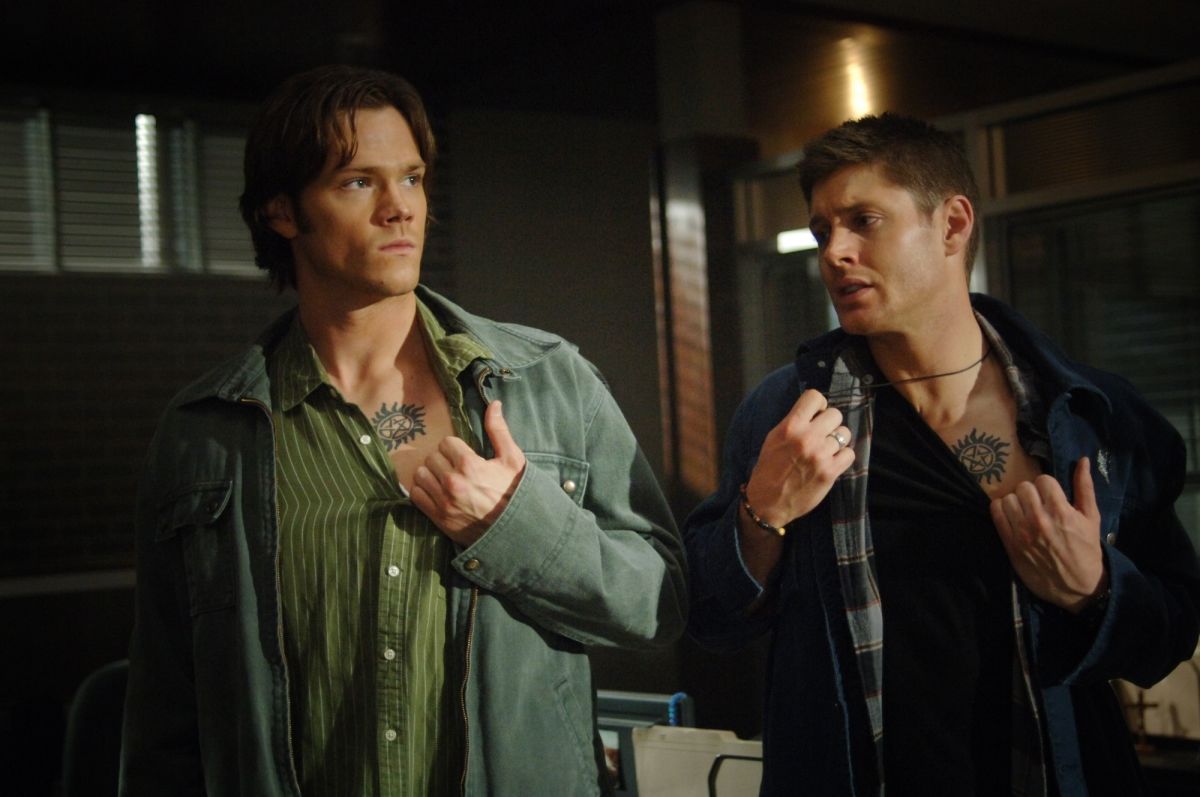 Supernatural Season 3 - Dean and Sam with tattoos
